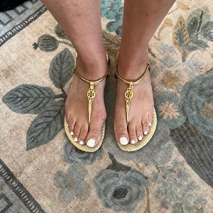 Tory Burch Medallion Slingback Sandals 6.5